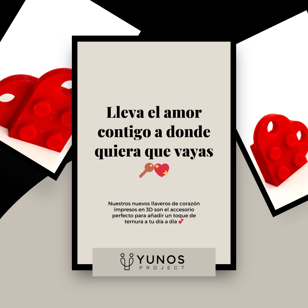 Llavero LEGO Heart - Yunos Project