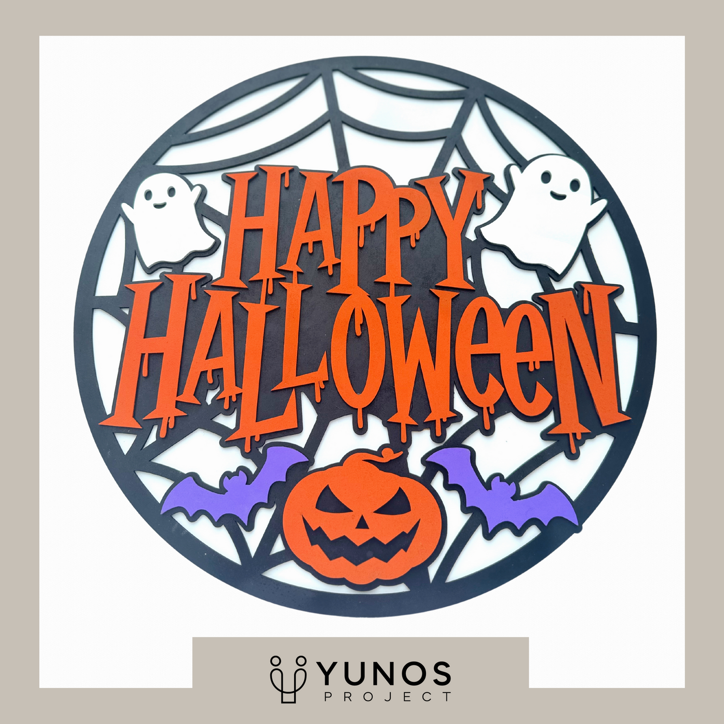 Letrero Colgante: Happy Halloween - Yunos Project