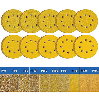 Discos de Lija Premium 5" para Madera y Acabado Profesional
